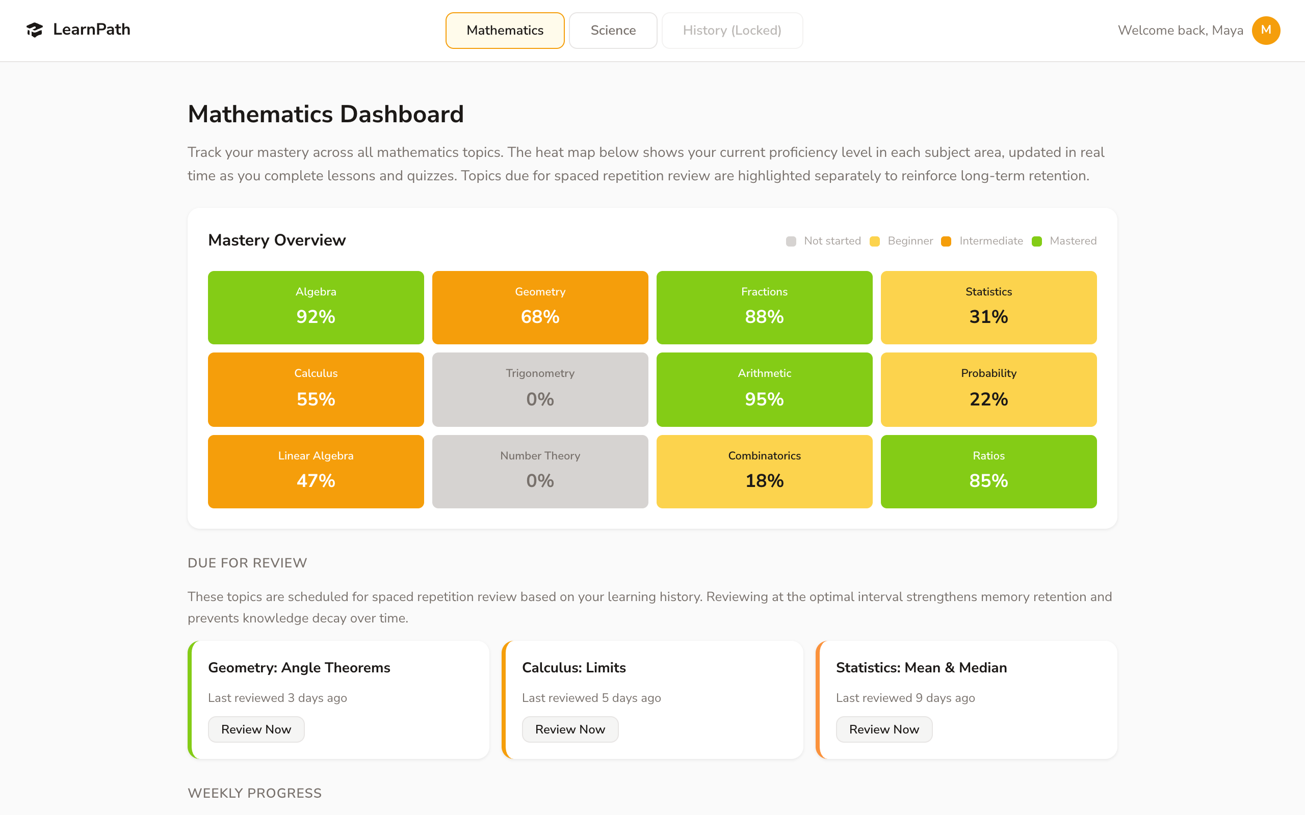 Adaptive Learning Engine
