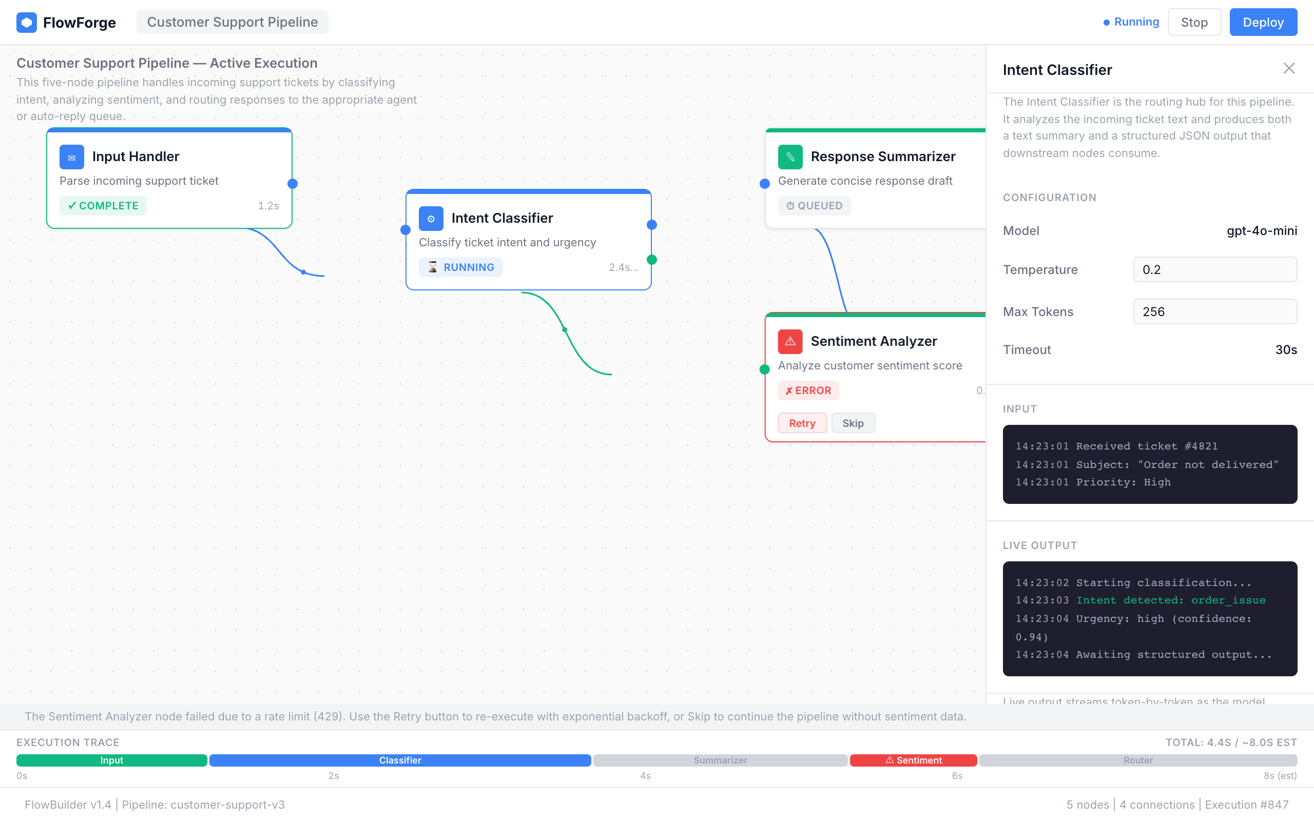 AI Agent Flow Builder