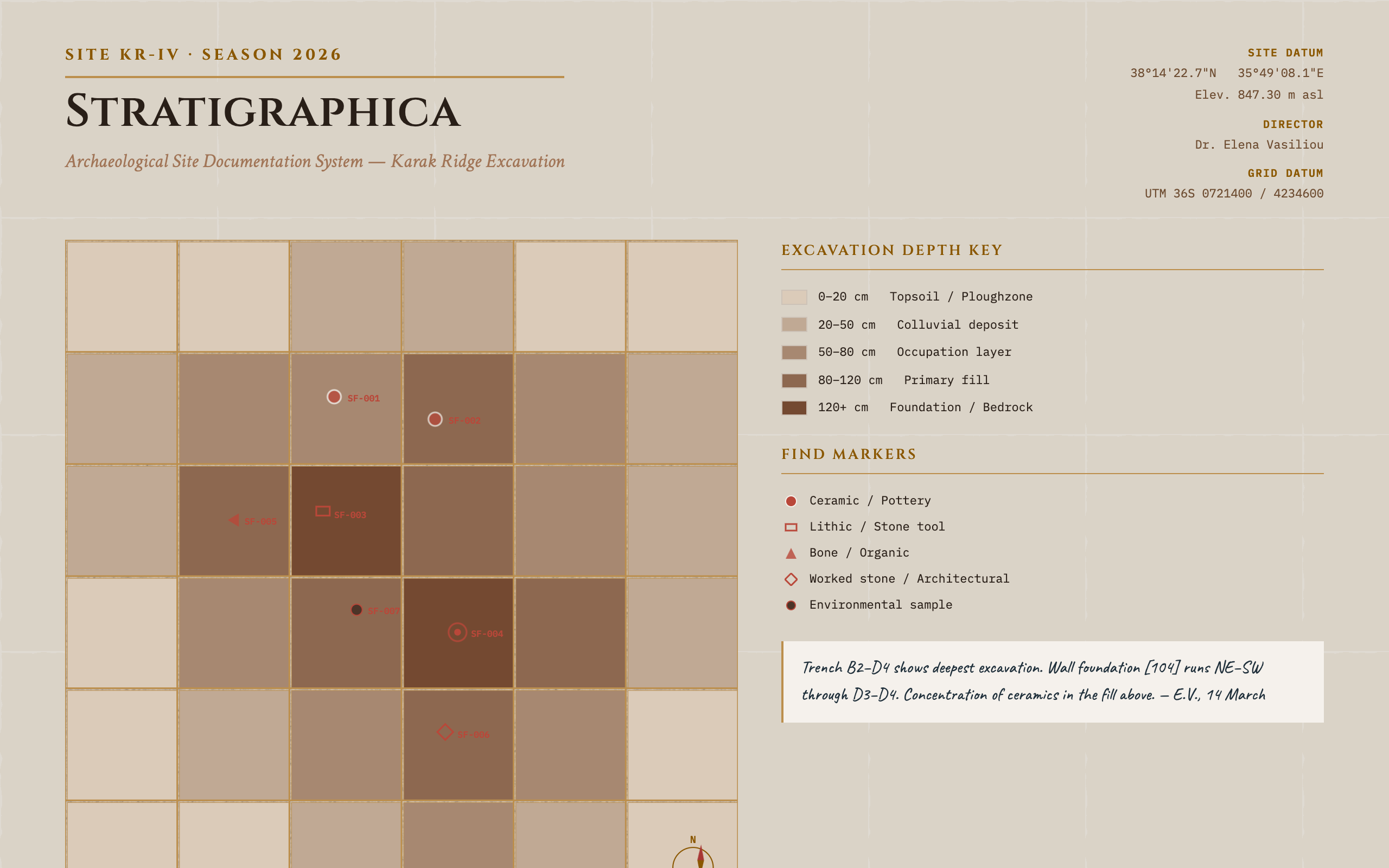 Archaeological Dig Grid