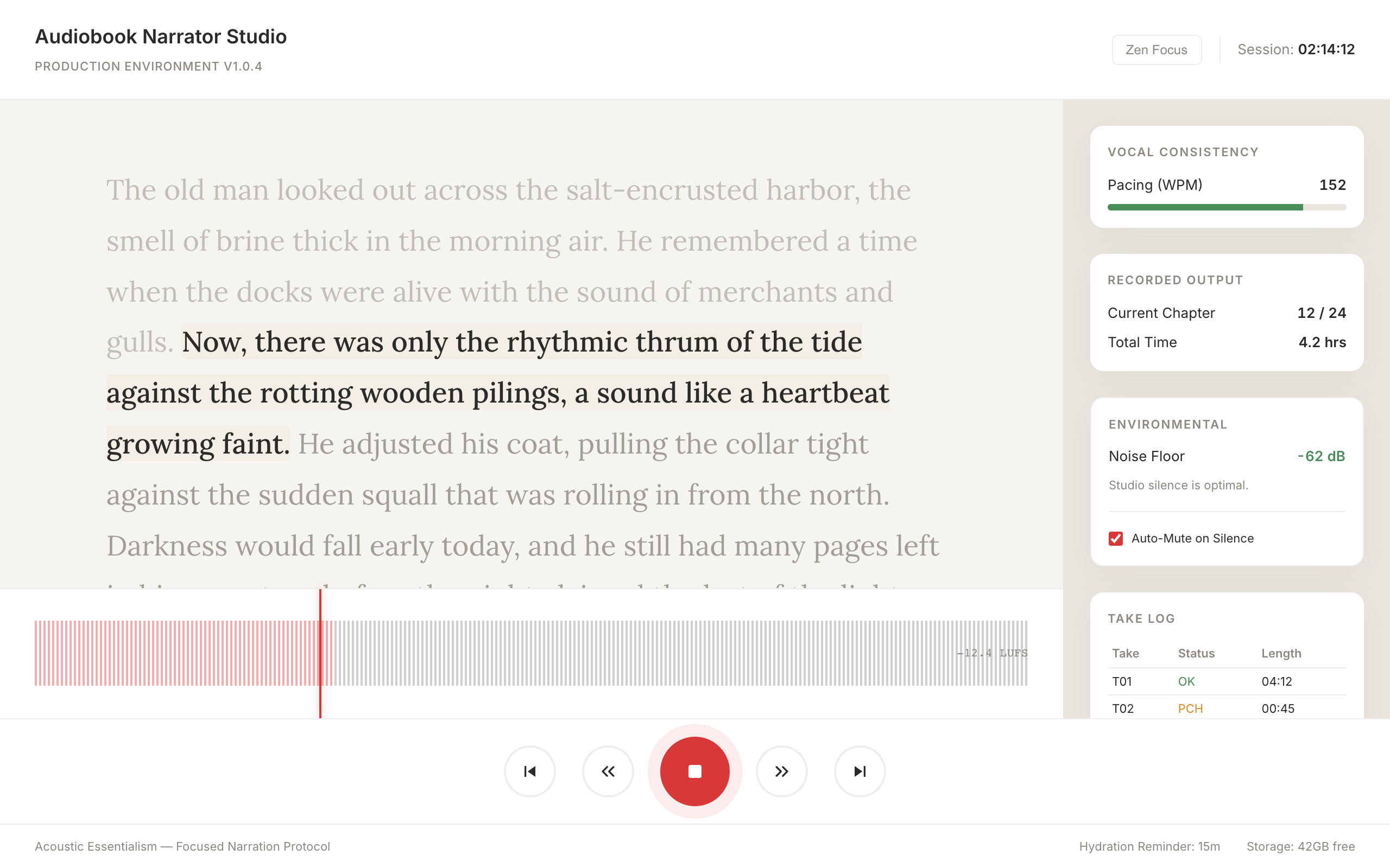 Audiobook Narrator Studio