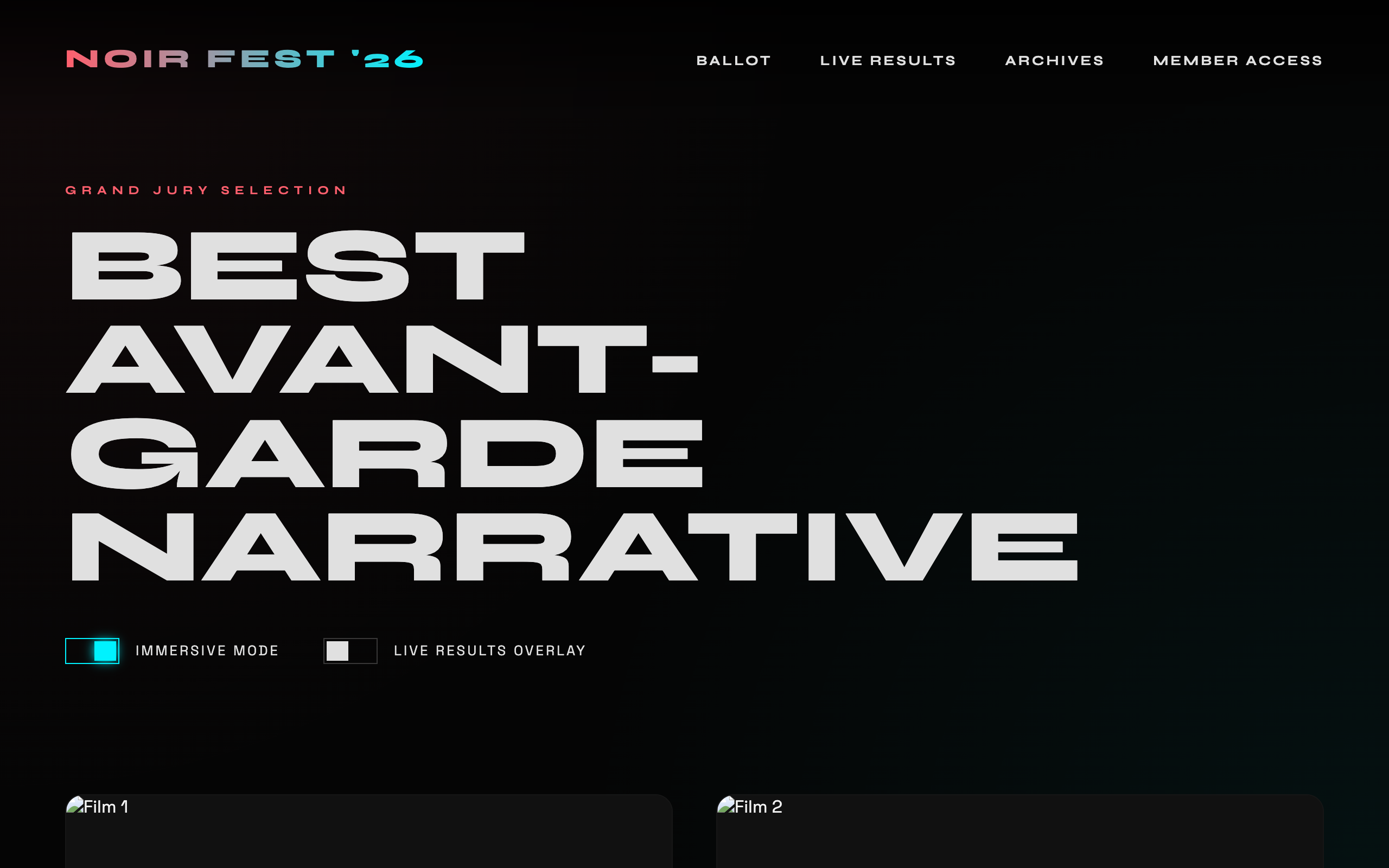 Boutique Film Festival Voting