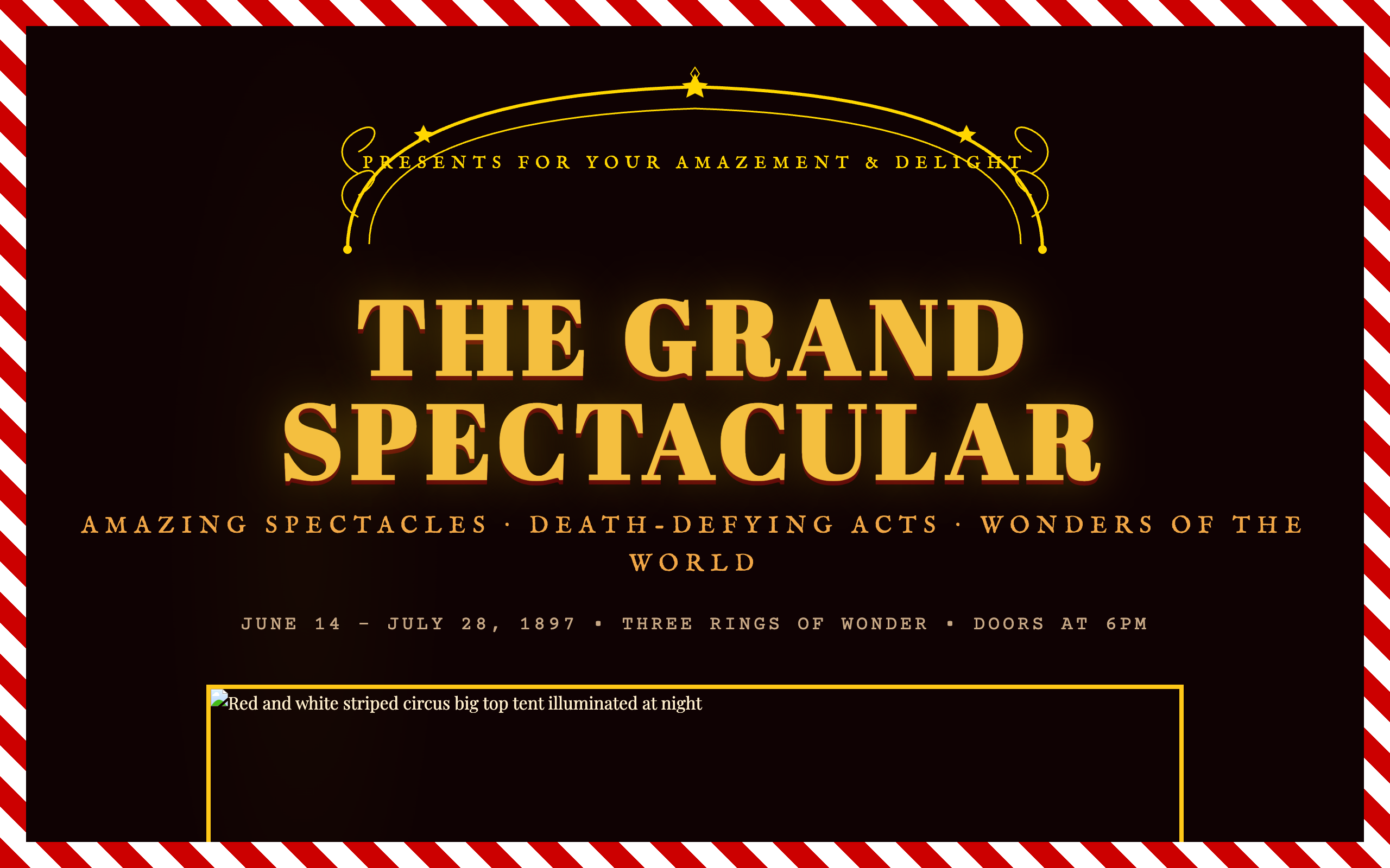 Circus Sideshow Poster