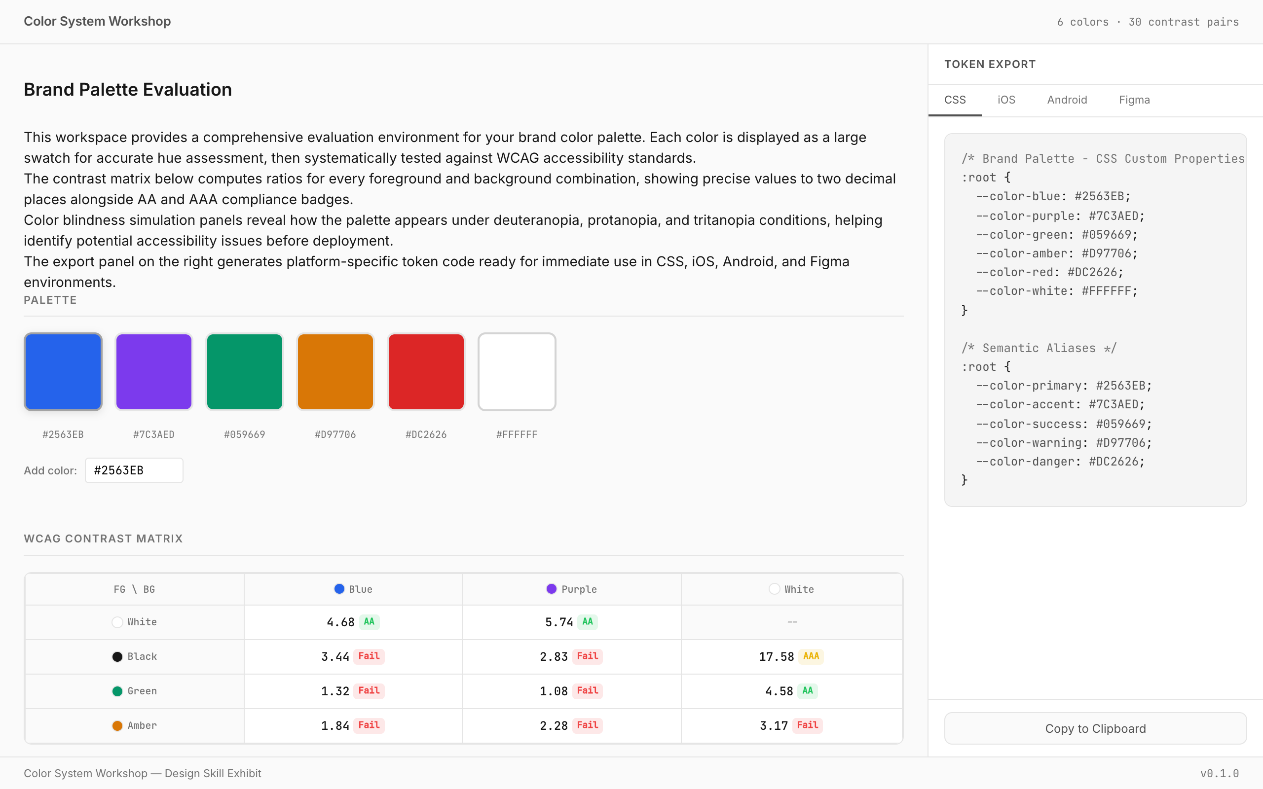 Color System Workshop