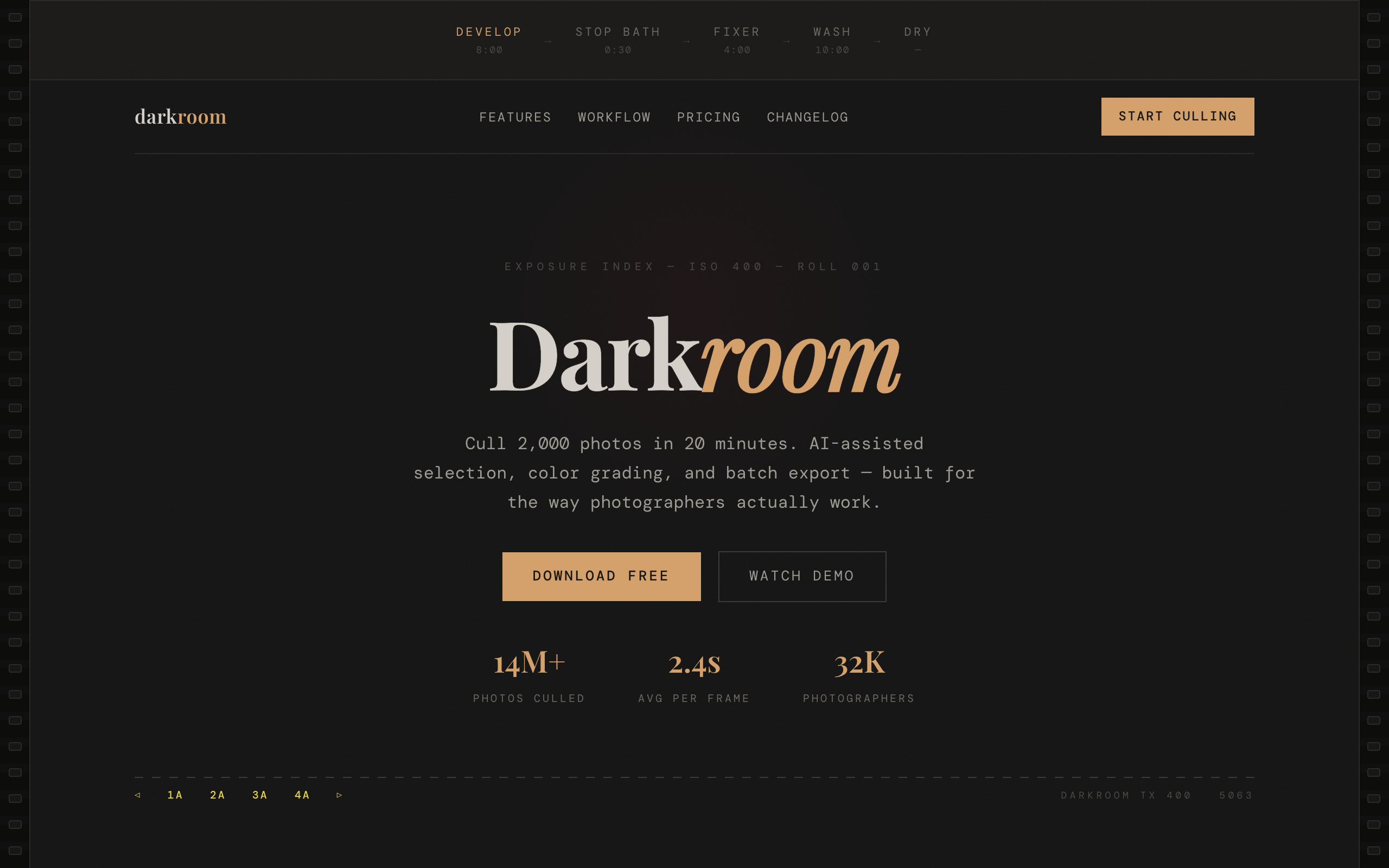 Darkroom Contact Sheet