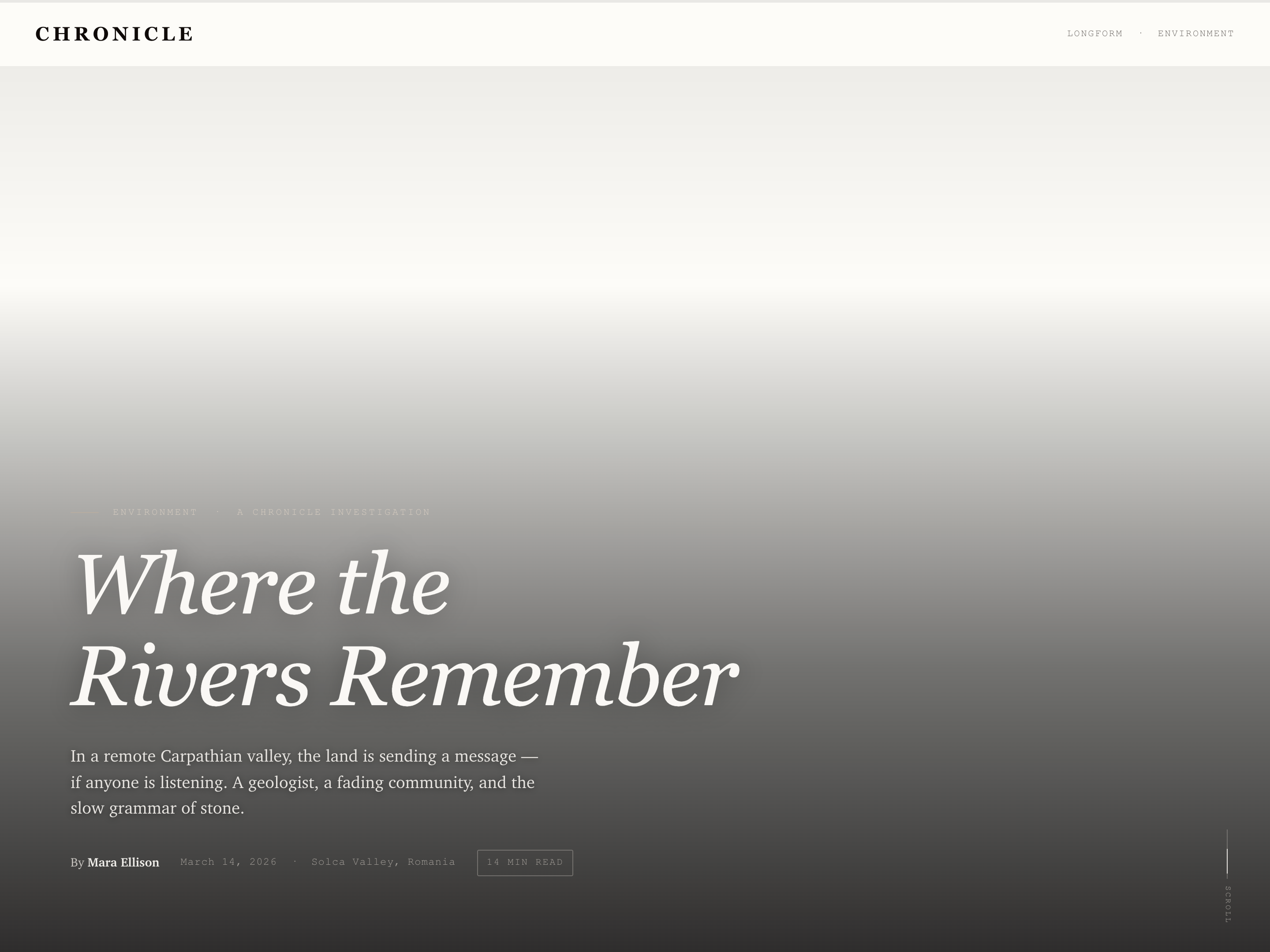 Editorial Longform Scrollytelling