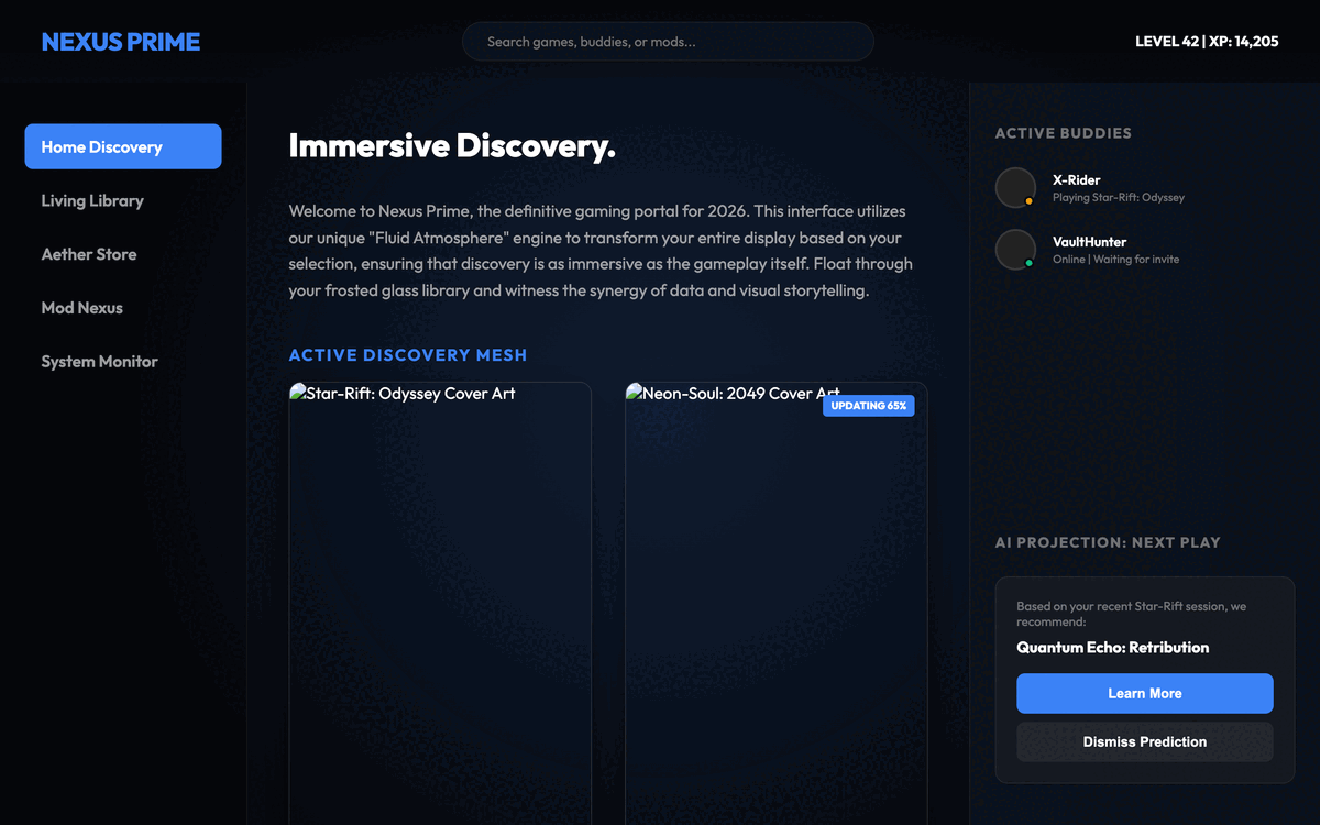 Game Launcher & Library