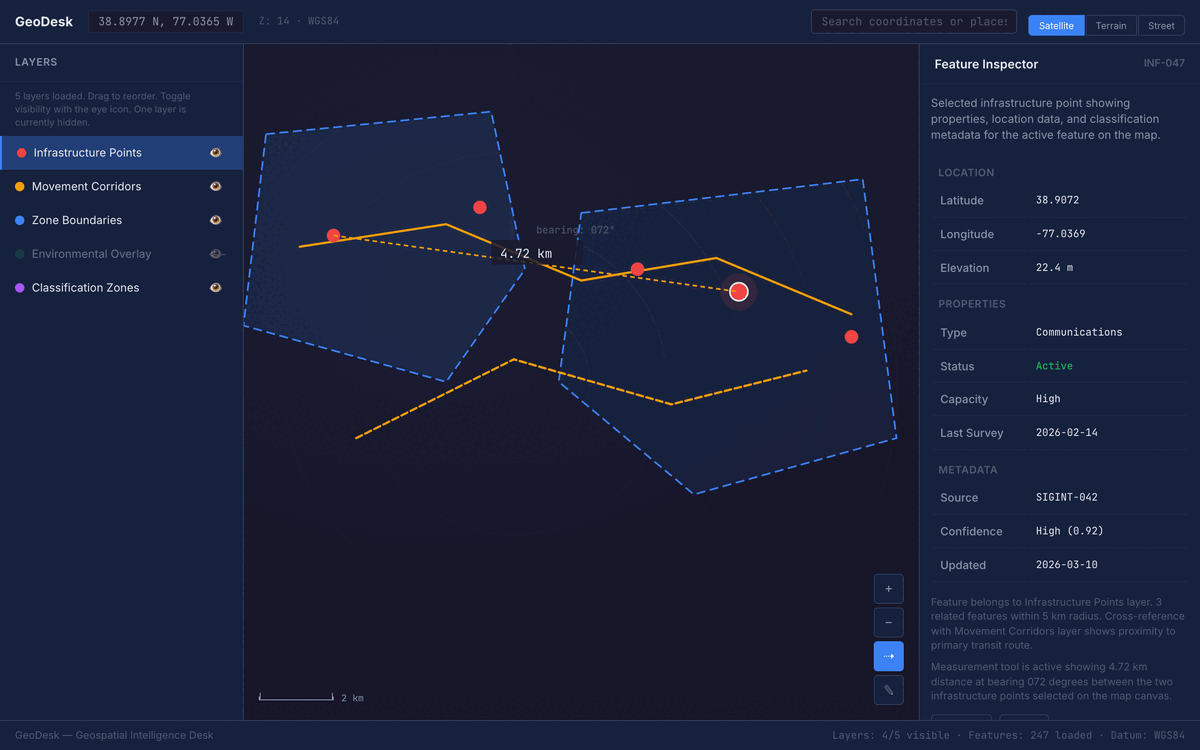 Geospatial Intelligence Desk