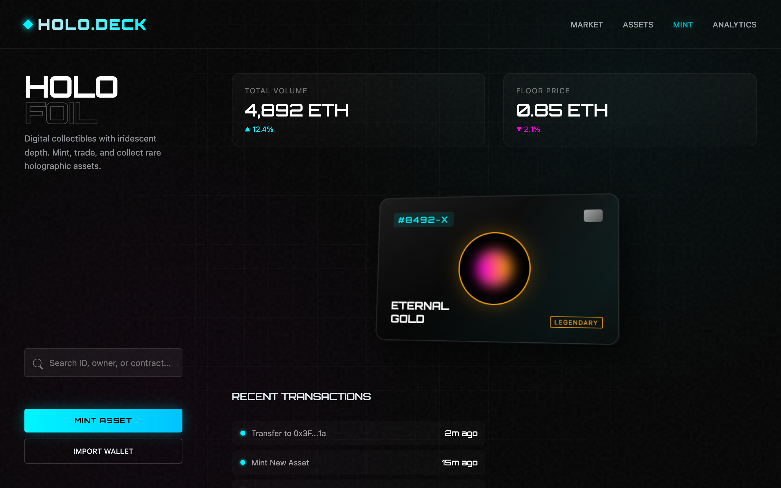 Holographic Foil Card