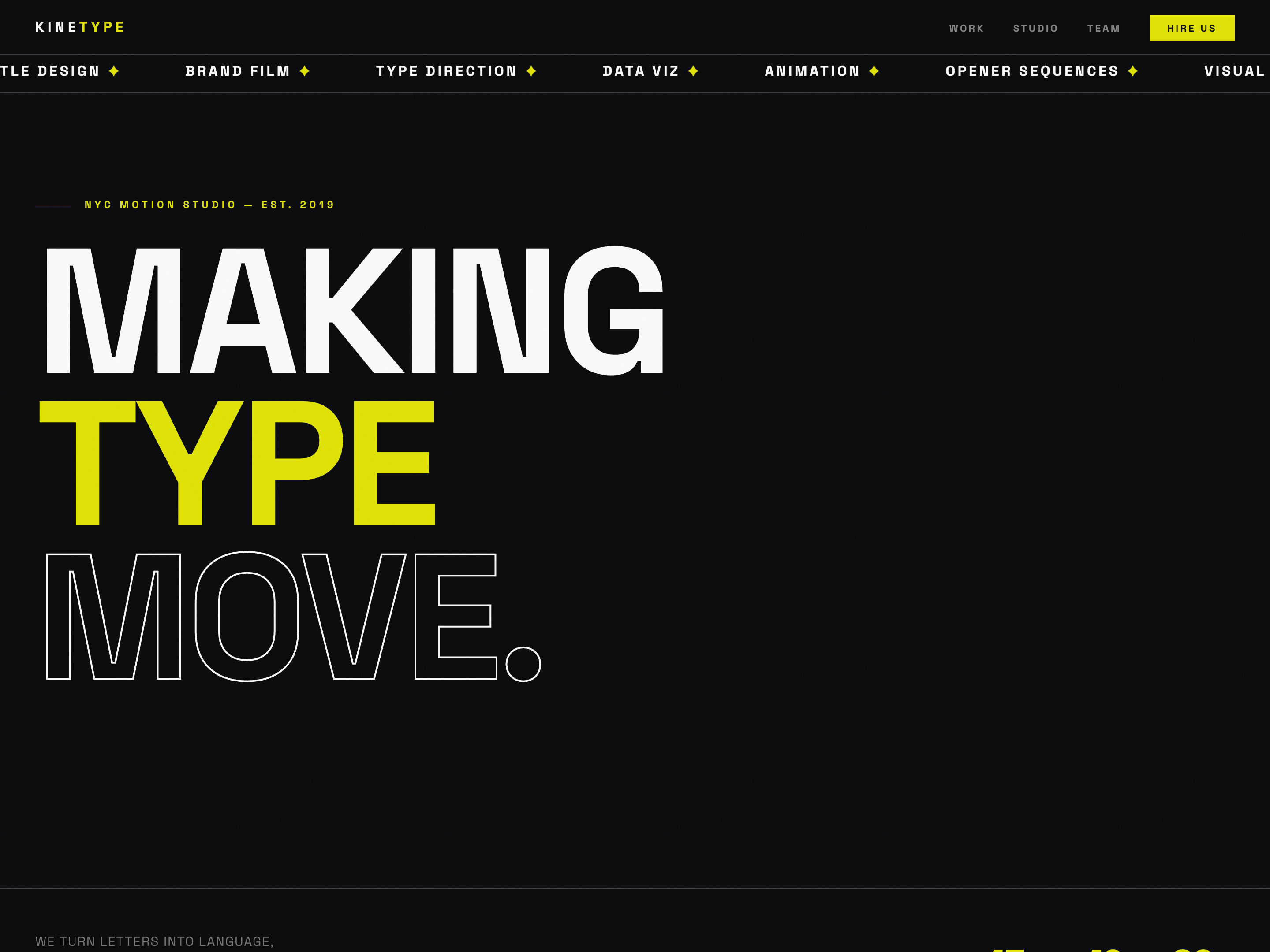 Kinetic Type Showcase