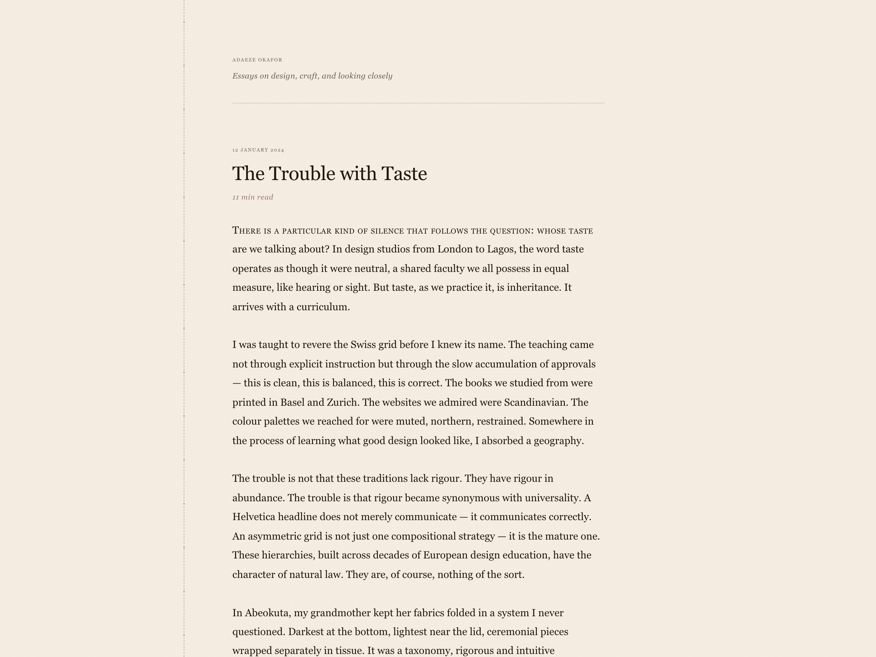 Linen Thread Journal