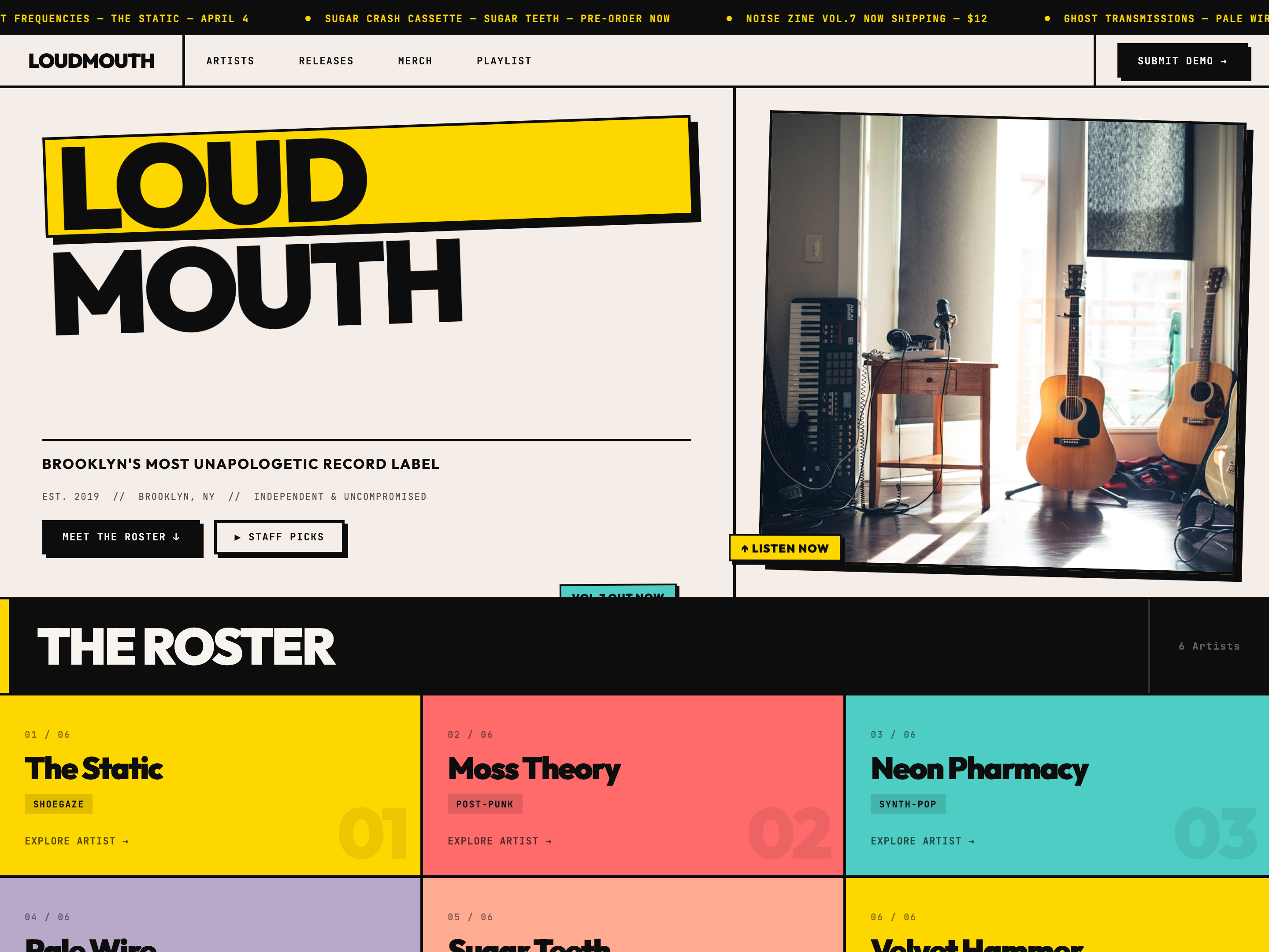 LOUDMOUTH — Music Label