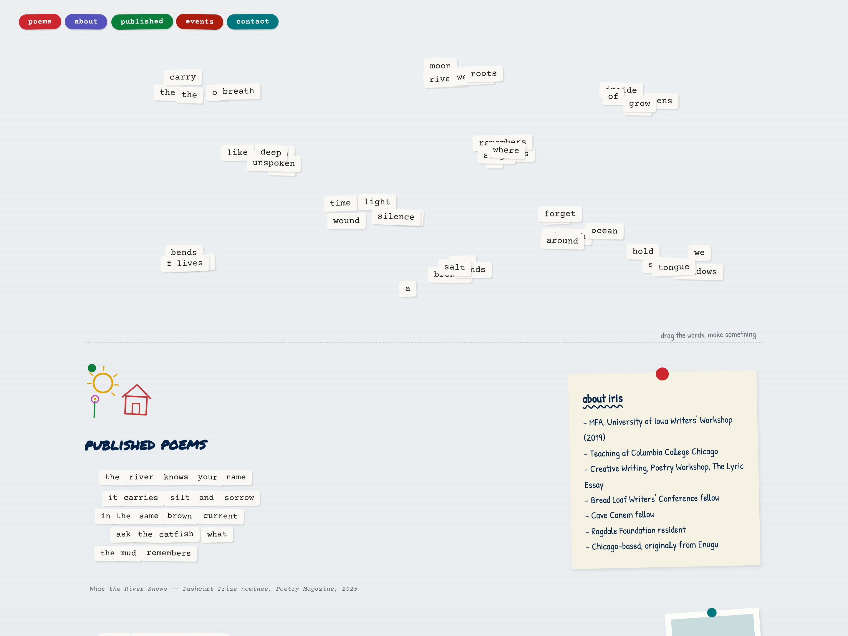 Magnetic Poetry Page