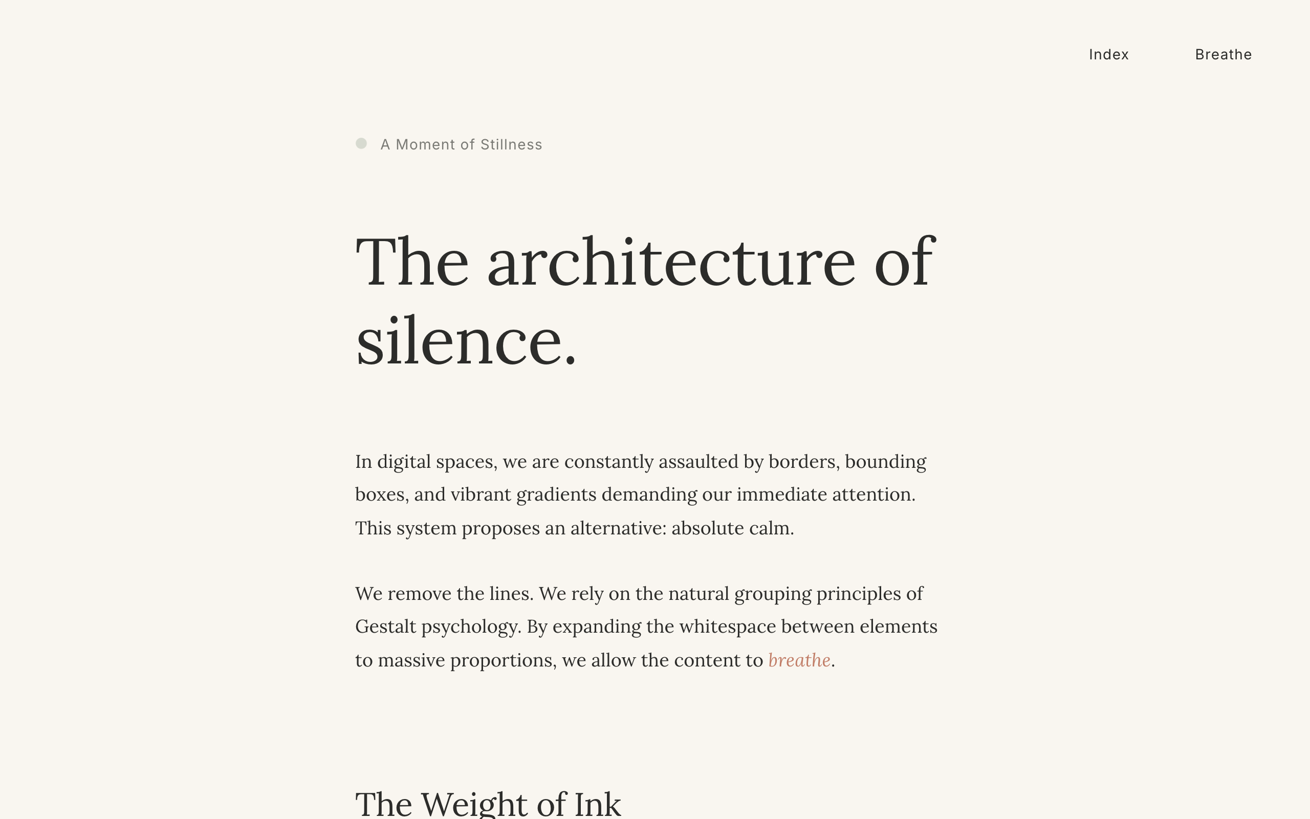 Minimalist Zen Garden