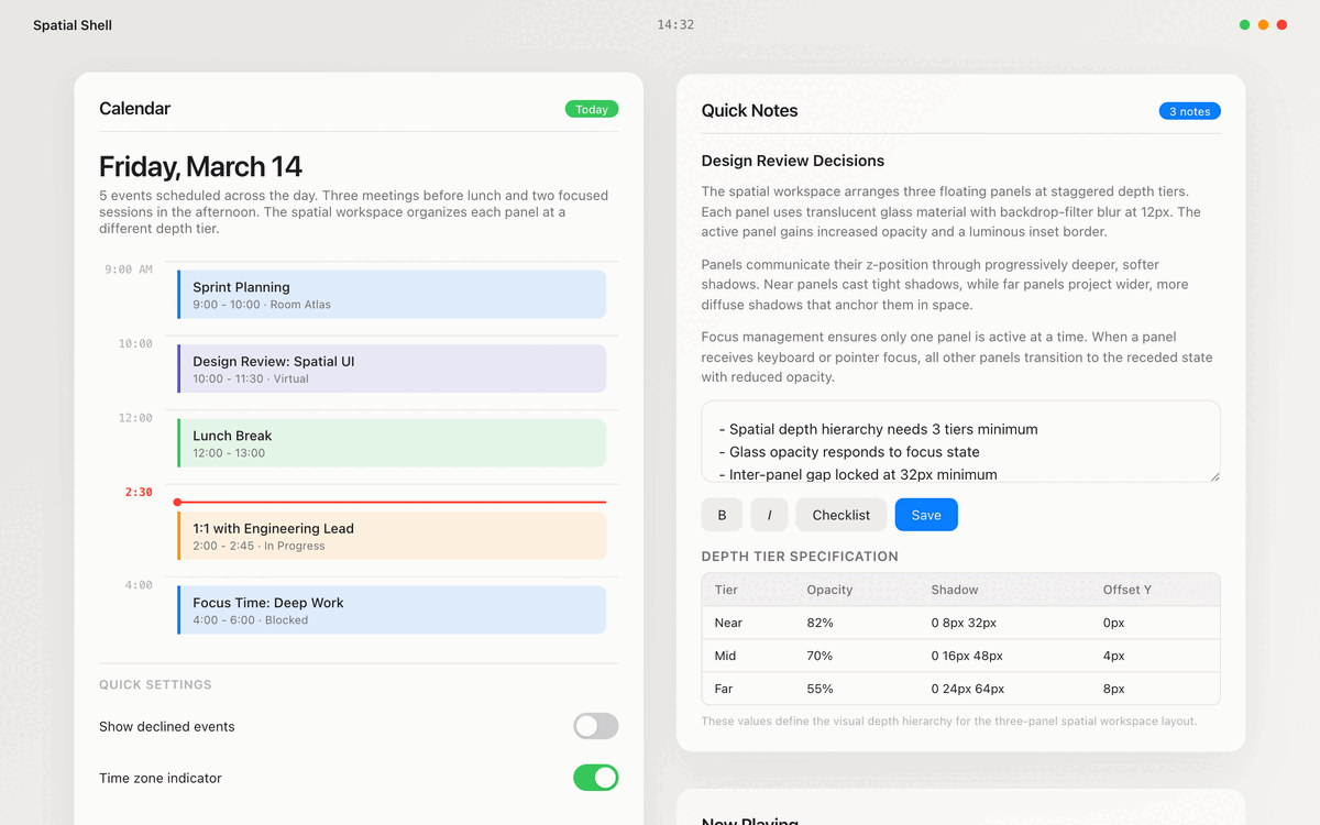 Spatial Computing Shell