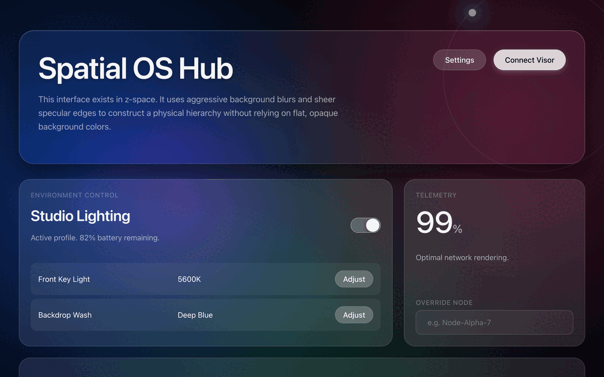 Spatial Vision Glass