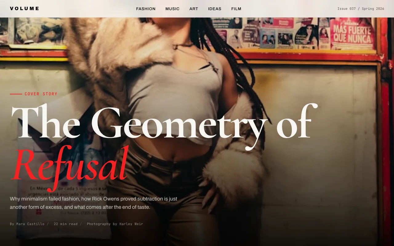 VOLUME Culture Magazine