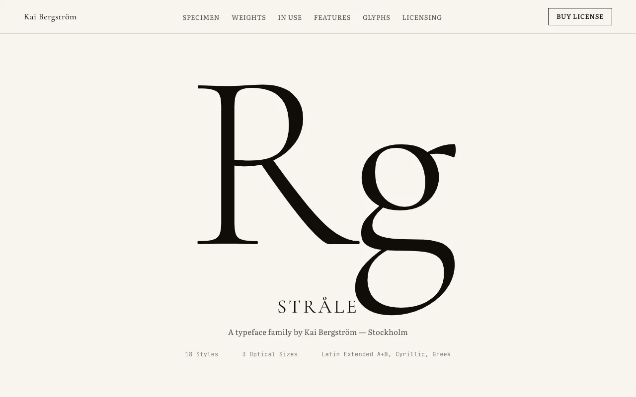 Type Designer Specimen