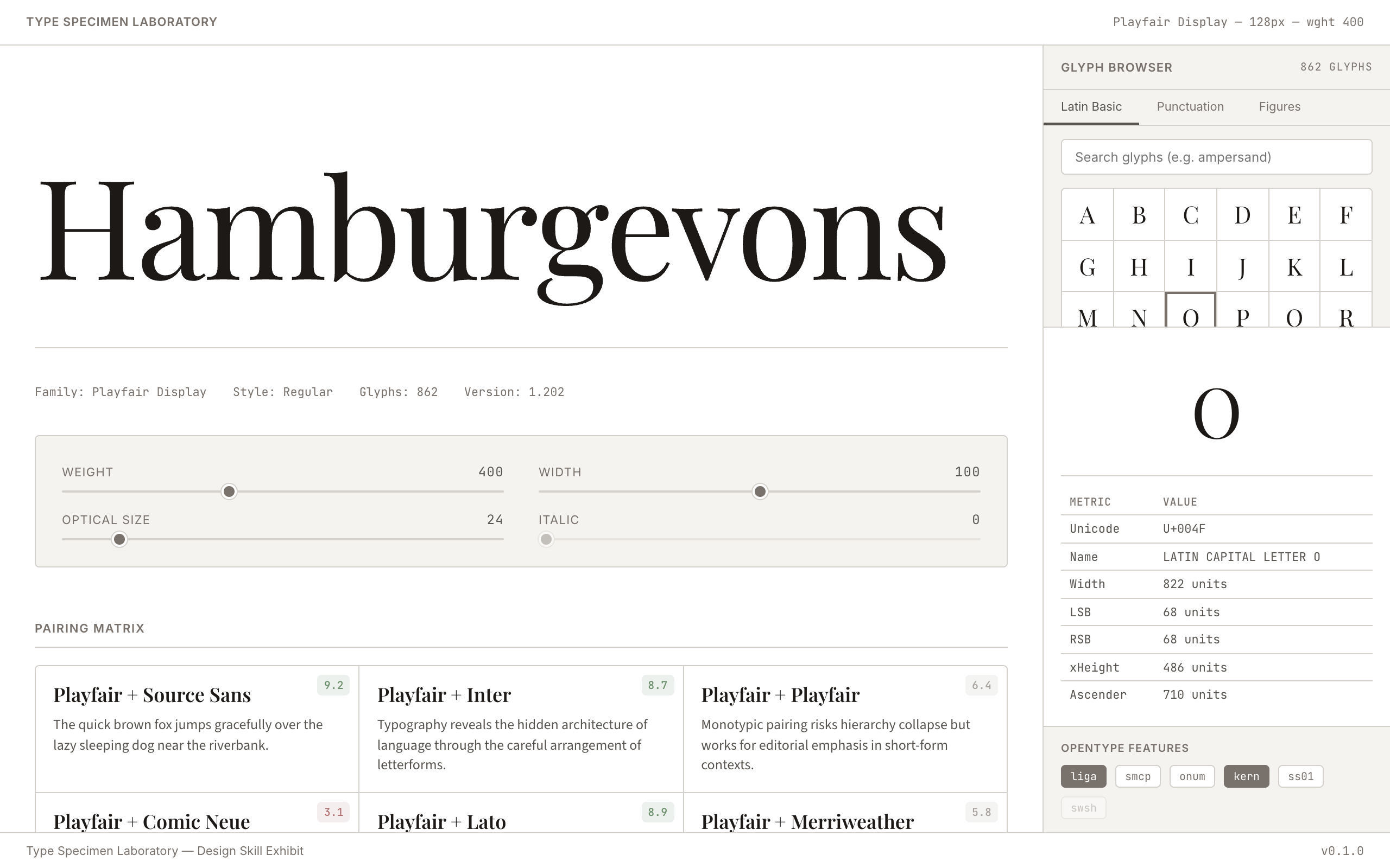 Type Specimen Laboratory
