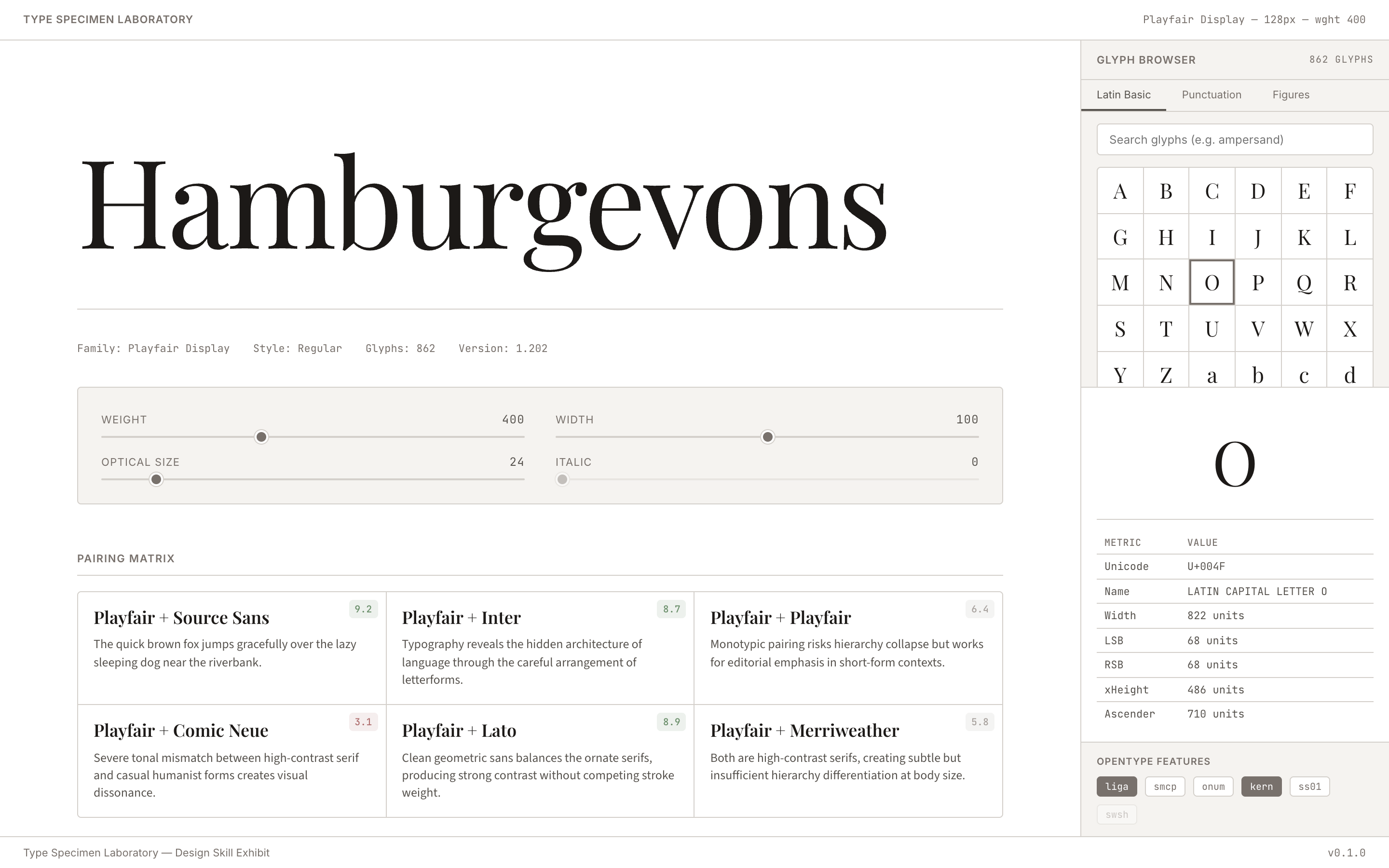 Type Specimen Laboratory preview