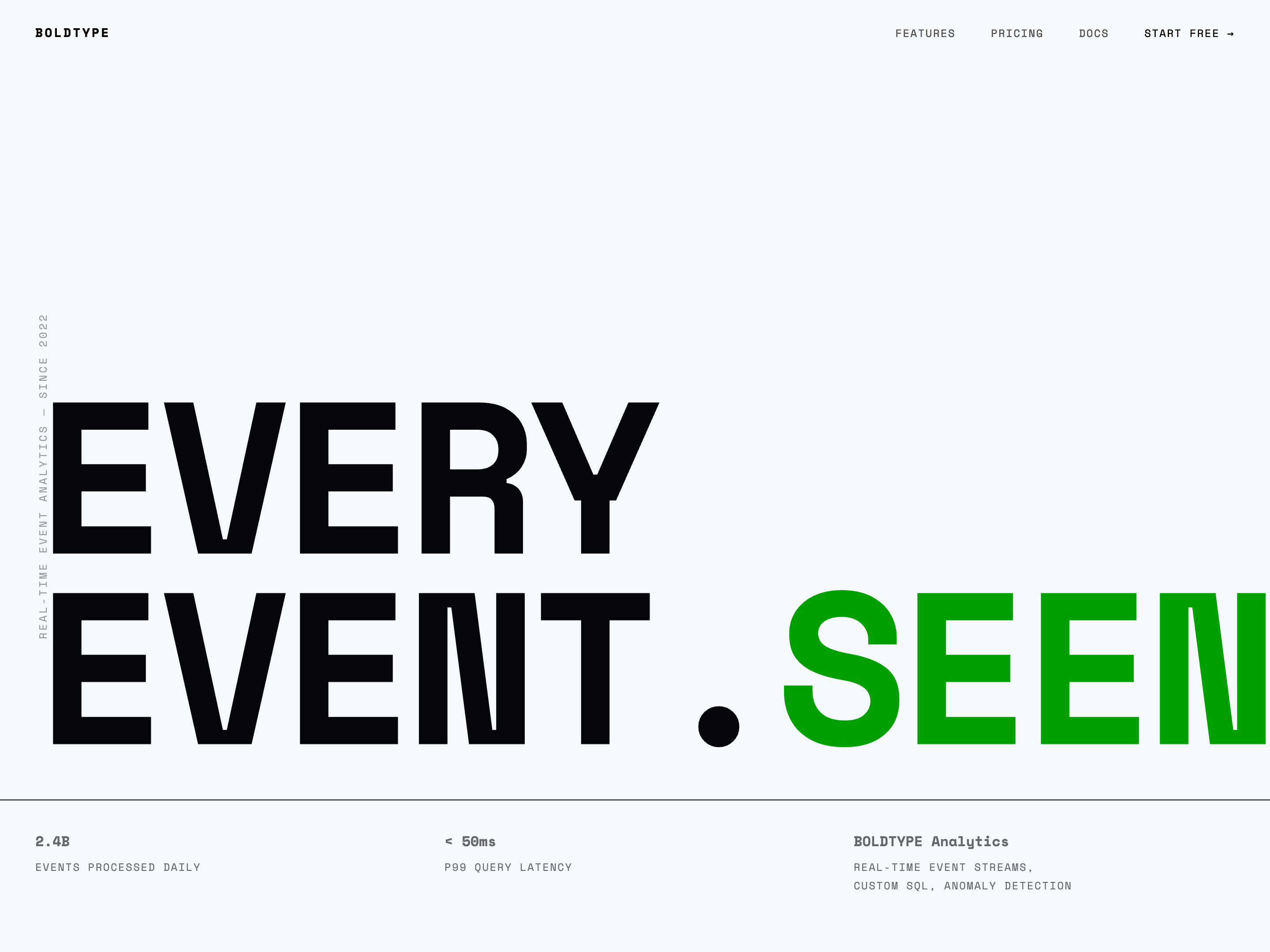 Typographic Hero SaaS