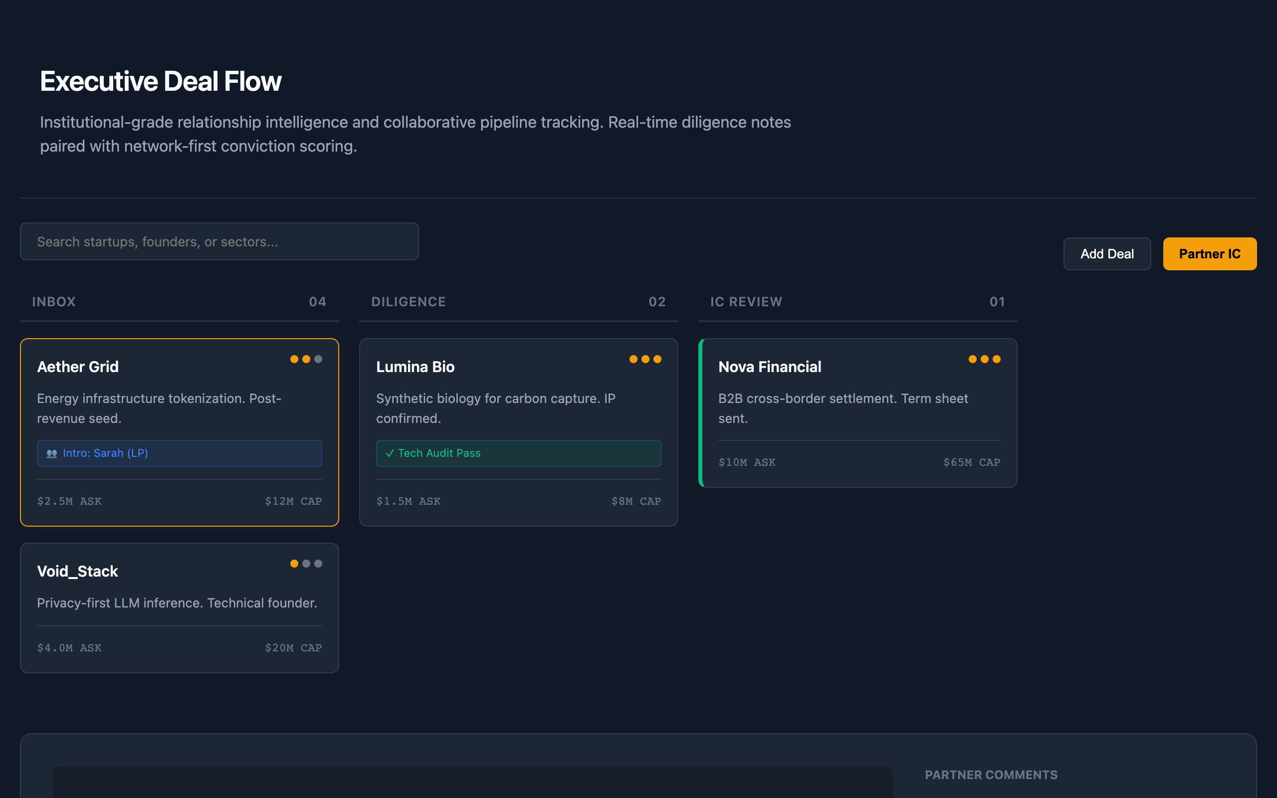 Venture Capital Deal Flow