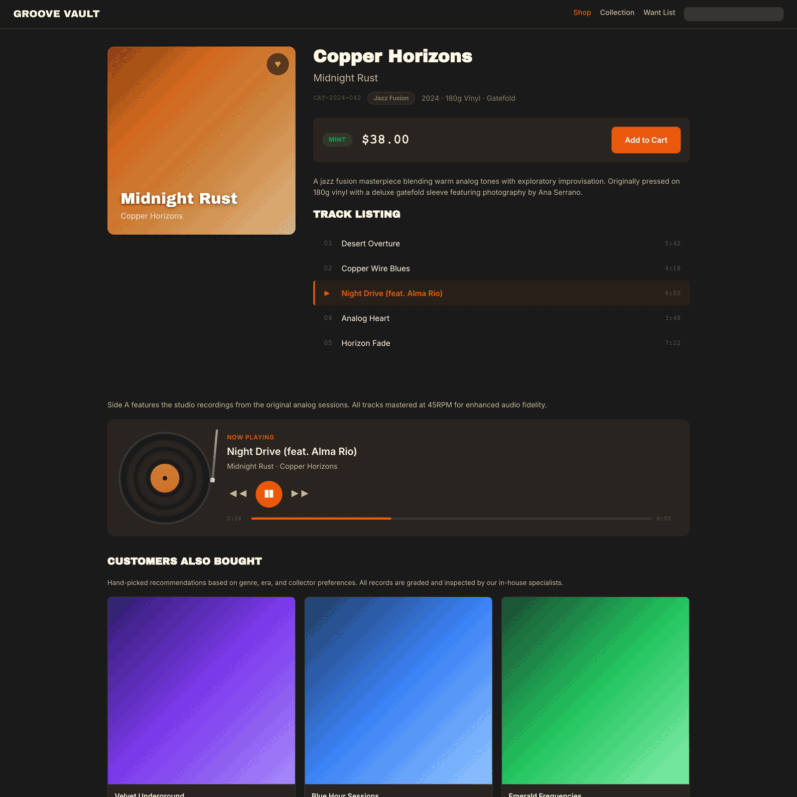 Vintage Vinyl Record Shop preview