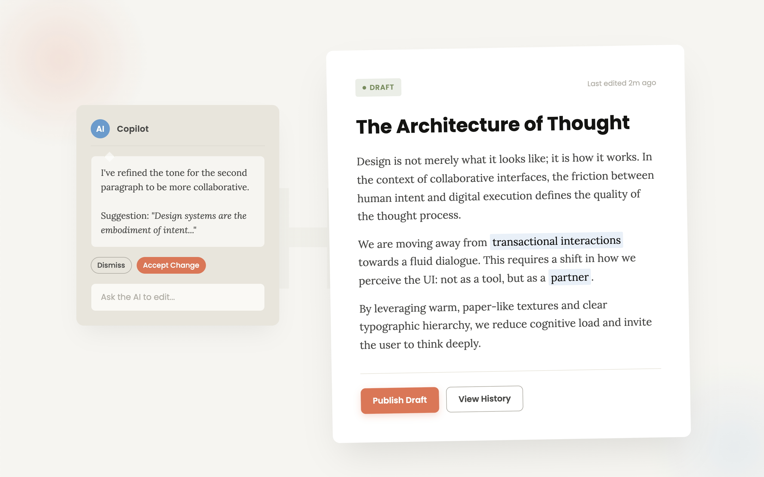 Warm Collaborative Canvas